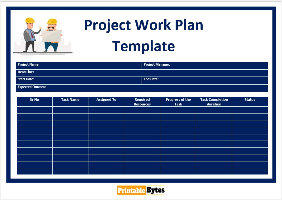 Work Plan Template 01